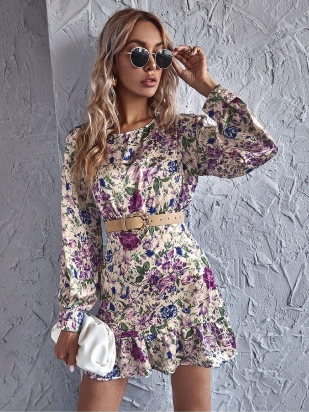 🌼 Zara - Floral Long Sleeve Mini Dress - Small